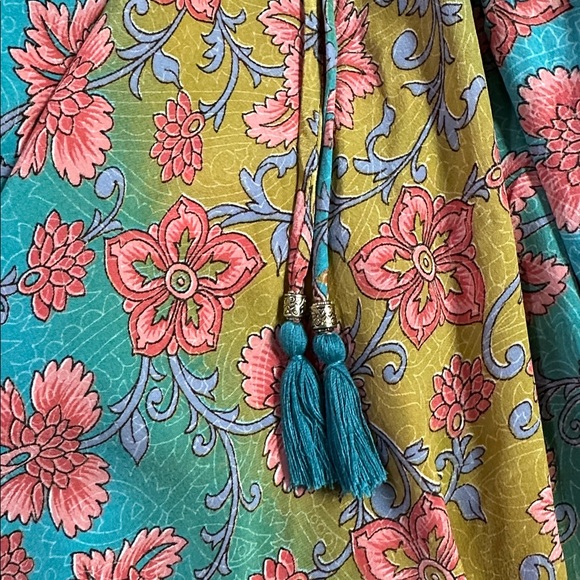 Karma Highway Bohemian Maxi Dress Long Flowy Free -Spirited Summer Floral Size M - Picture 11 of 12